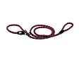 KIWI WALKER Rope leash 2in1 pink/schwarz