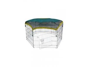 Freigehege mit Abdeckung 6 x 60 x 63 cm