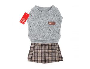 Hundesweater mit Rock Puppia Regalia - grau