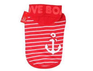 Hundepullover Puppia Love Boat Rot - XXL