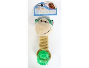 Hundespielzeug mit Ball Affe 20cm