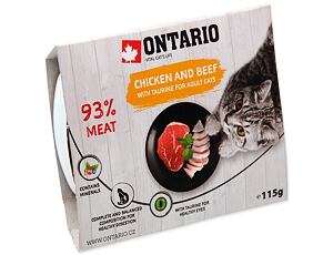 ONTARIO chicken & beef with taurine 115 g