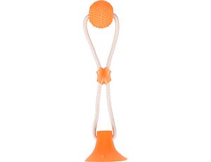 Flamingo Zerrseil Saugnapf Mit ball orange 42cm