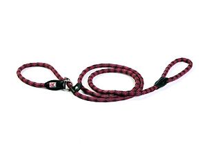 KIWI WALKER Rope leash 2in1 pink/schwarz