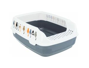 Katzentoilette Delio  mit Rand 38 x 20 x 50 cm
