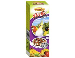 AVICENTRA Frucht-Nuss-Sticks für kleine Papageien 2St