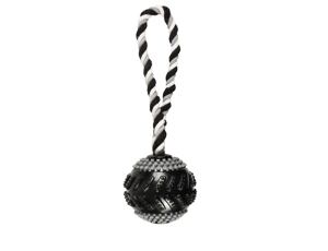 Flamingo Spielzeug Gladiator Zerrseil Curling mit ball Schwarz 9 cm