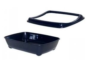 Katzentoilette Arist-o-tray mit Rand 42 cm- blau