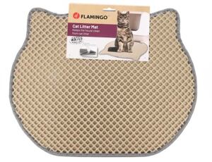 Flamingo Katzenstreu Matte Matz Katze Beige