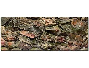 Aquarium 3D Rückwand Felsen 120 x 50 cm