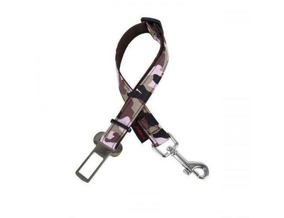 Hunde Sicherheitsgurt Puppia Legend Dog Seatbelt Lead pink camo