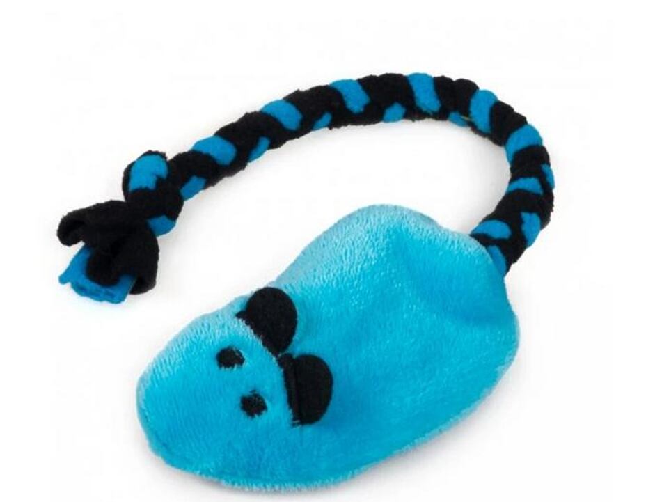 Fleece-Tau Maus blau