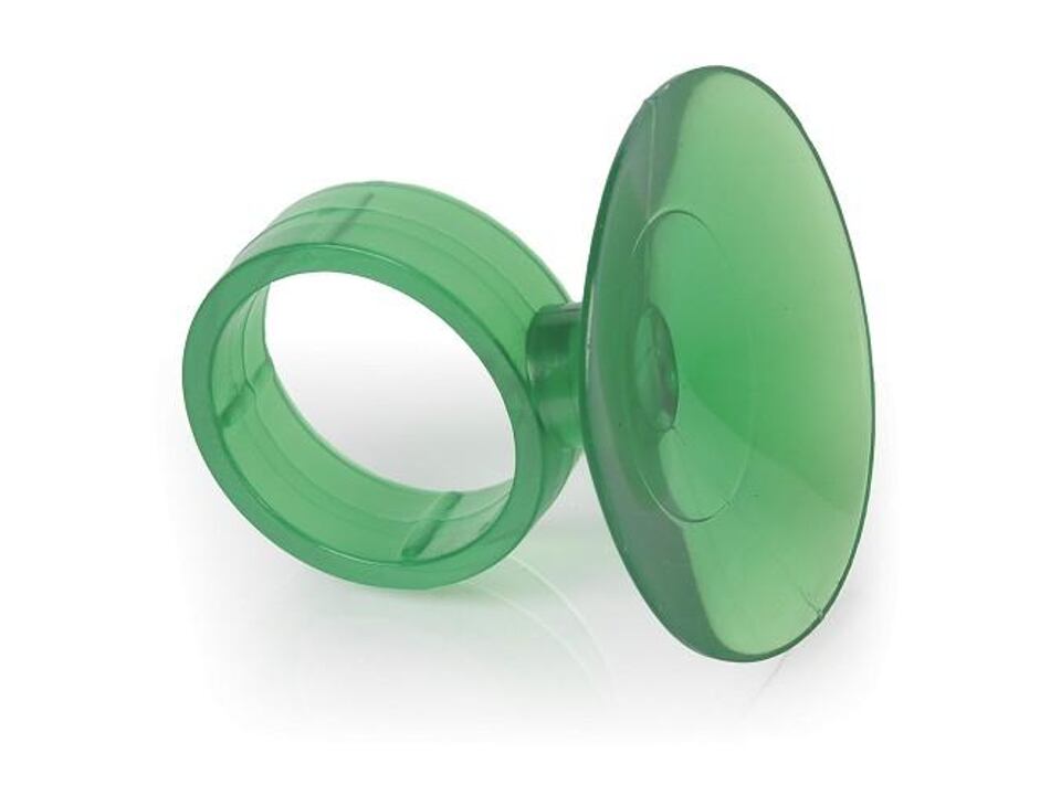 Saugnapf rund grün K-22mm