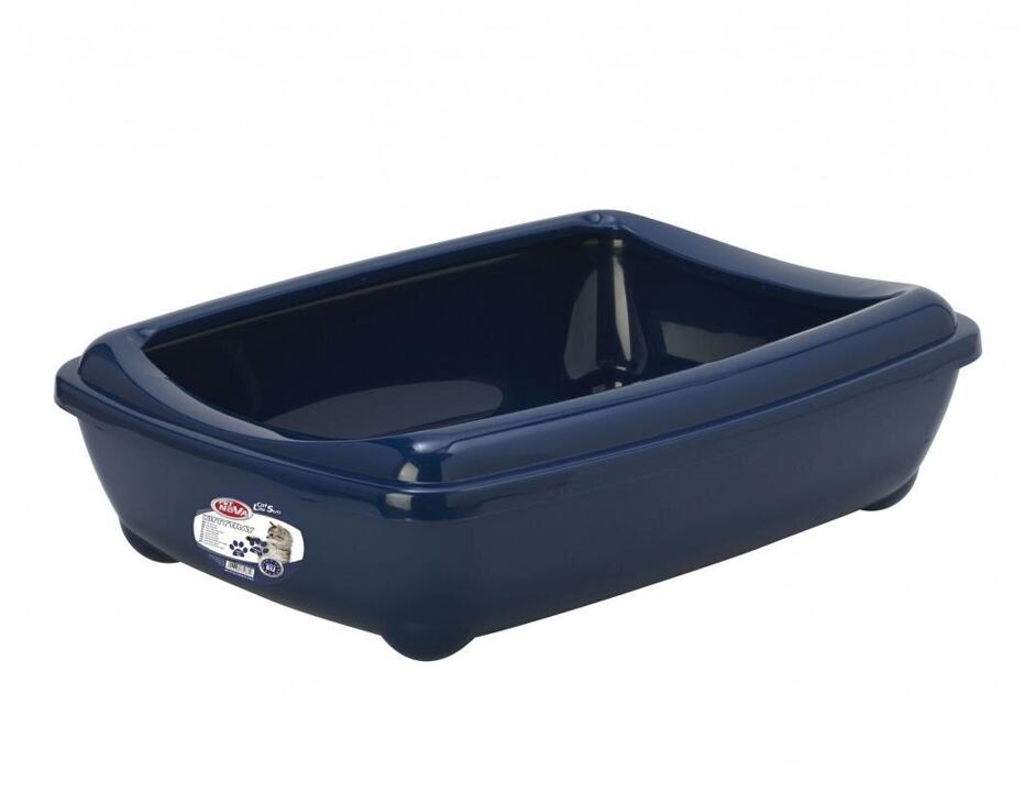 Pet Nova Toilette mit Rand KITTY blau S