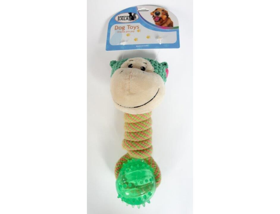 Hundespielzeug mit Ball Affe 20cm