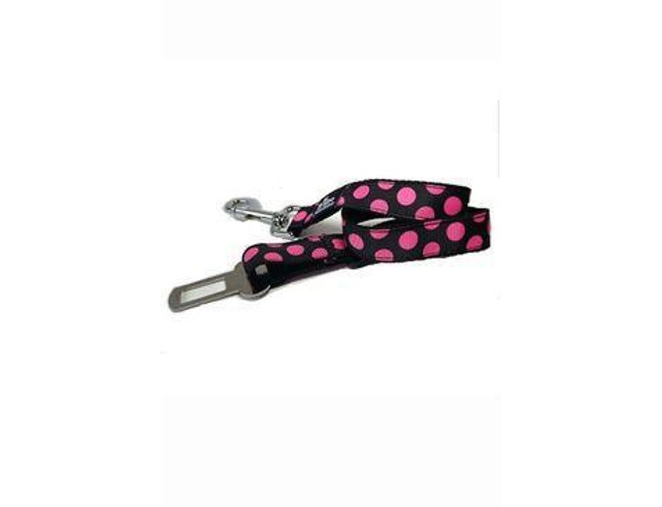 Hunde Seatbelt Lead DINOFASHION pink Punkt