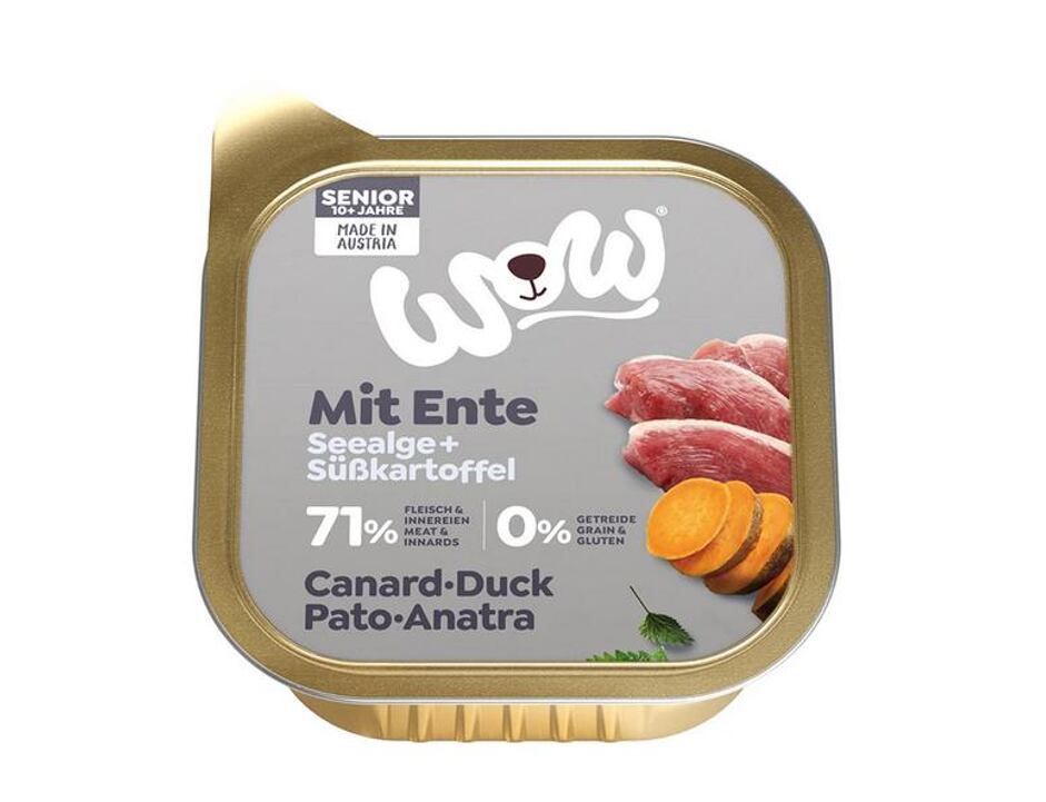 WOW Ente mit Süßkartoffel Senior 150g