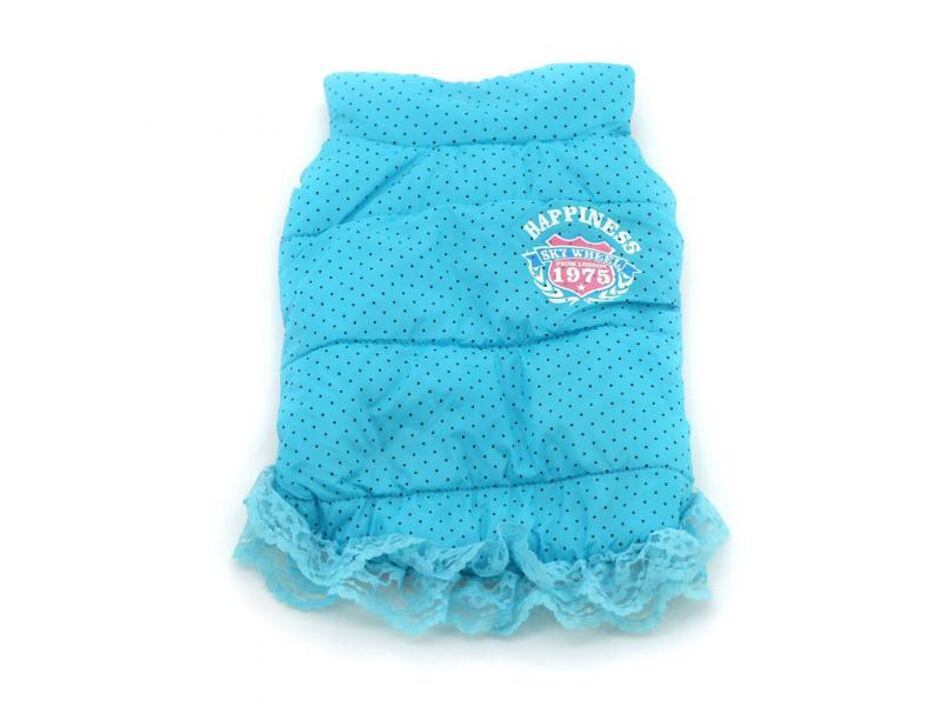 Dobaz Cute Dot Coat Hundemantel blau