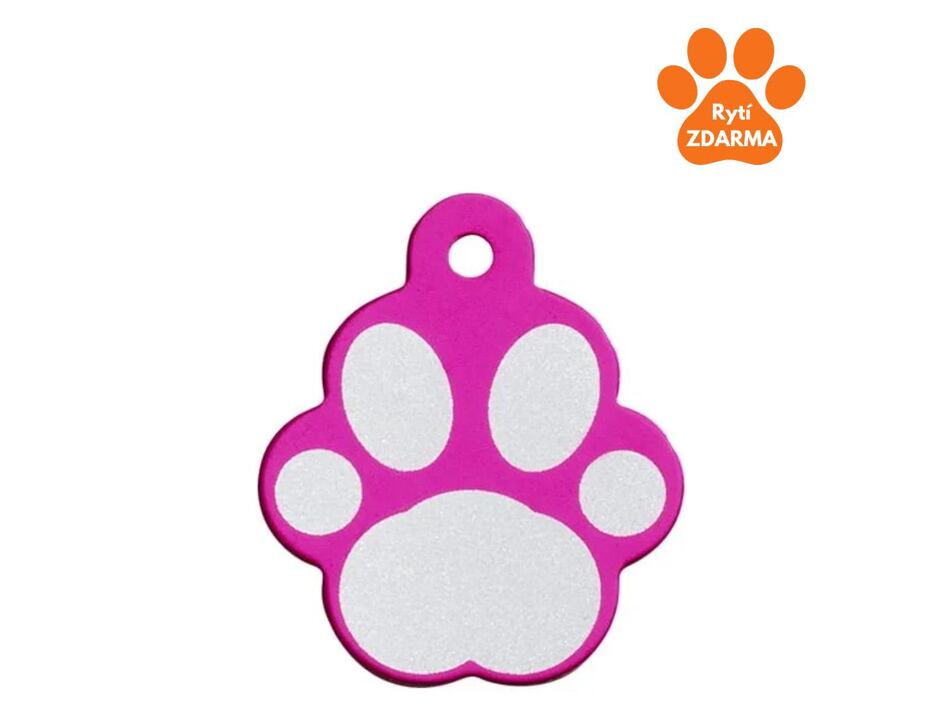 Hundemarke IMARC Paw Design pink