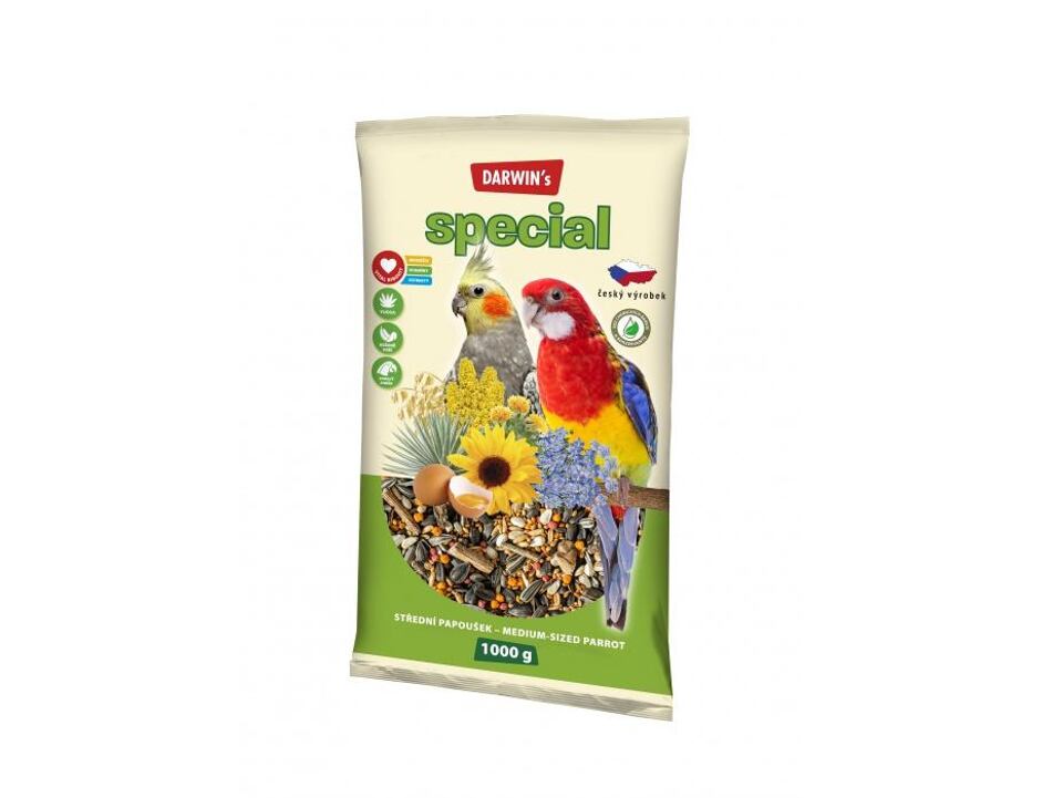 Darwin's mittlere Papageien special 1kg