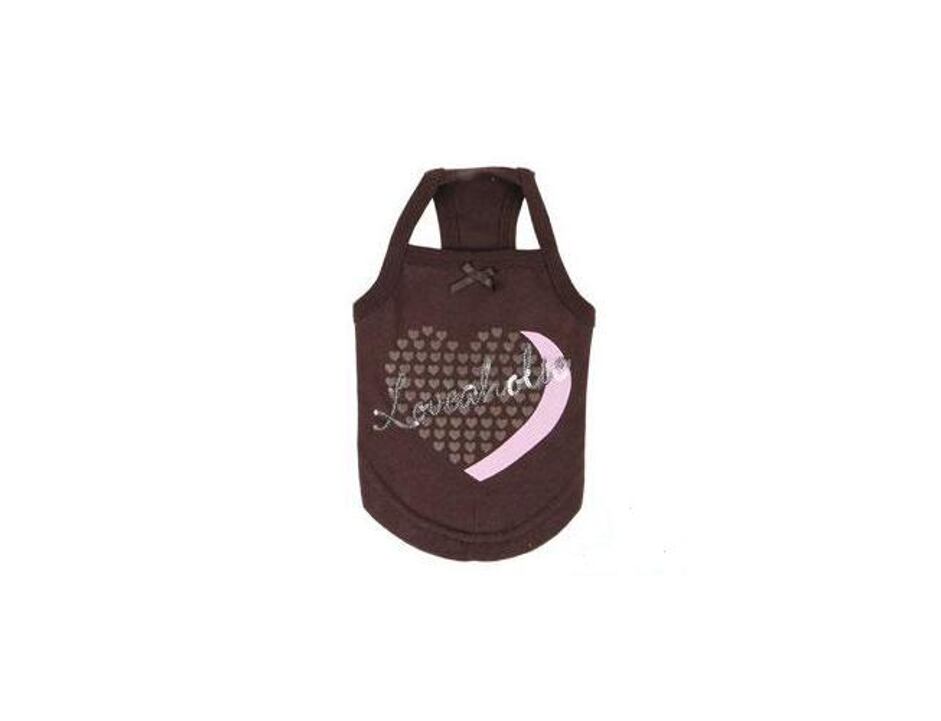 Hundeshirt  Pinkaholic Romance Braun