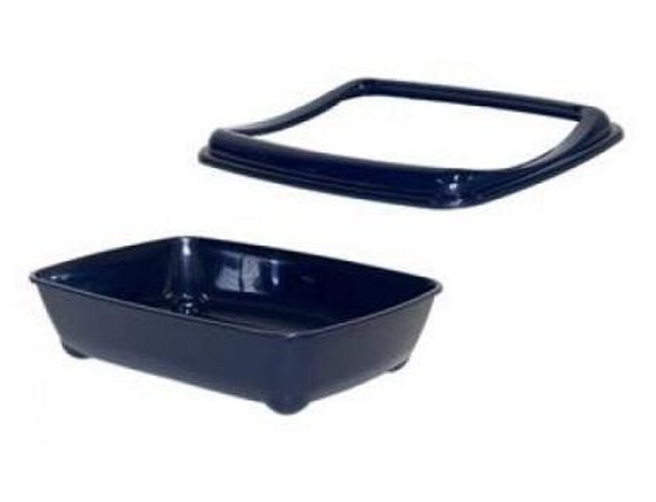 Katzentoilette Arist-o-tray mit Rand 50 cm- blau