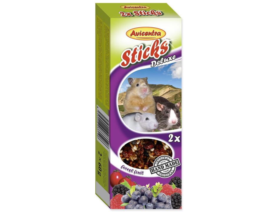 AVICENTRA Sticks mit Waldbeeren für kleine Nager 2St