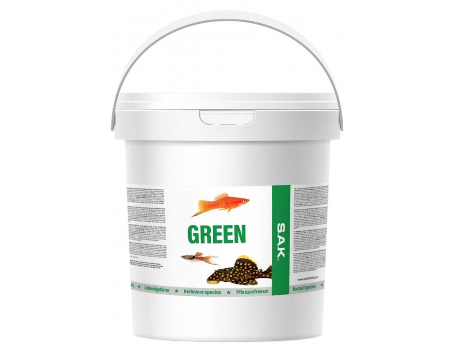 SAK Grün Flockenfutter 10 200ml/1800g Eimer