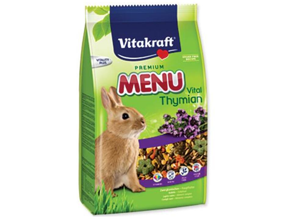 Vitakraft Zwergkaninchenfutter MENU THYMIAN 1 kg