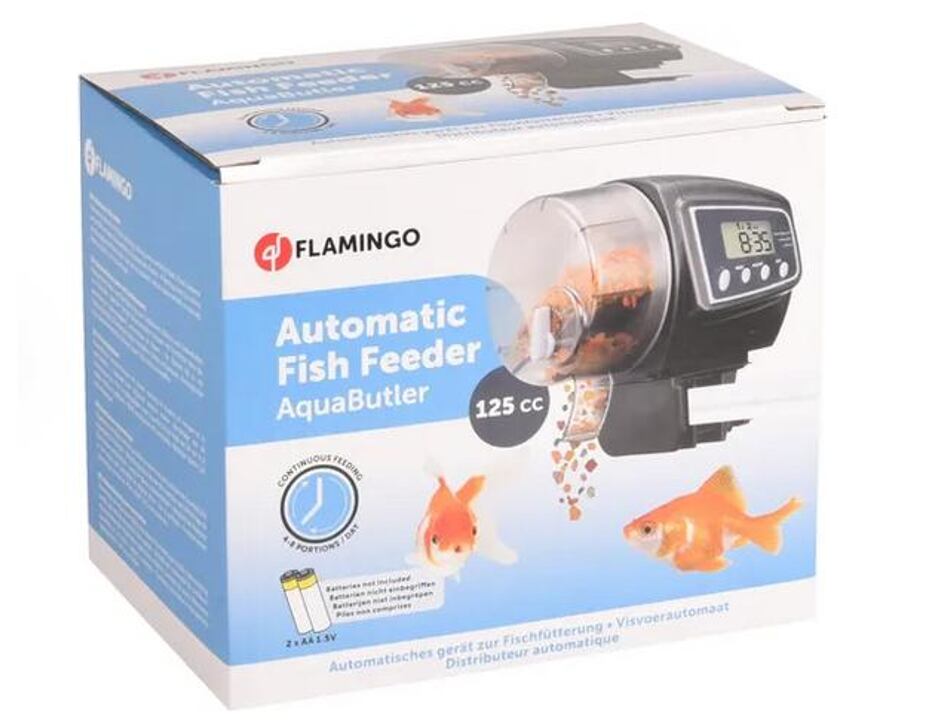 Flamingo Futterautomat Schwarz