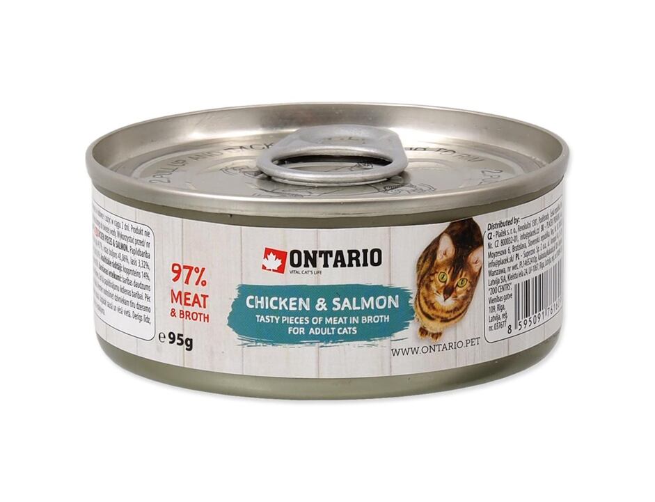 ONTARIO Chicken Pieces + Salmon 95 g