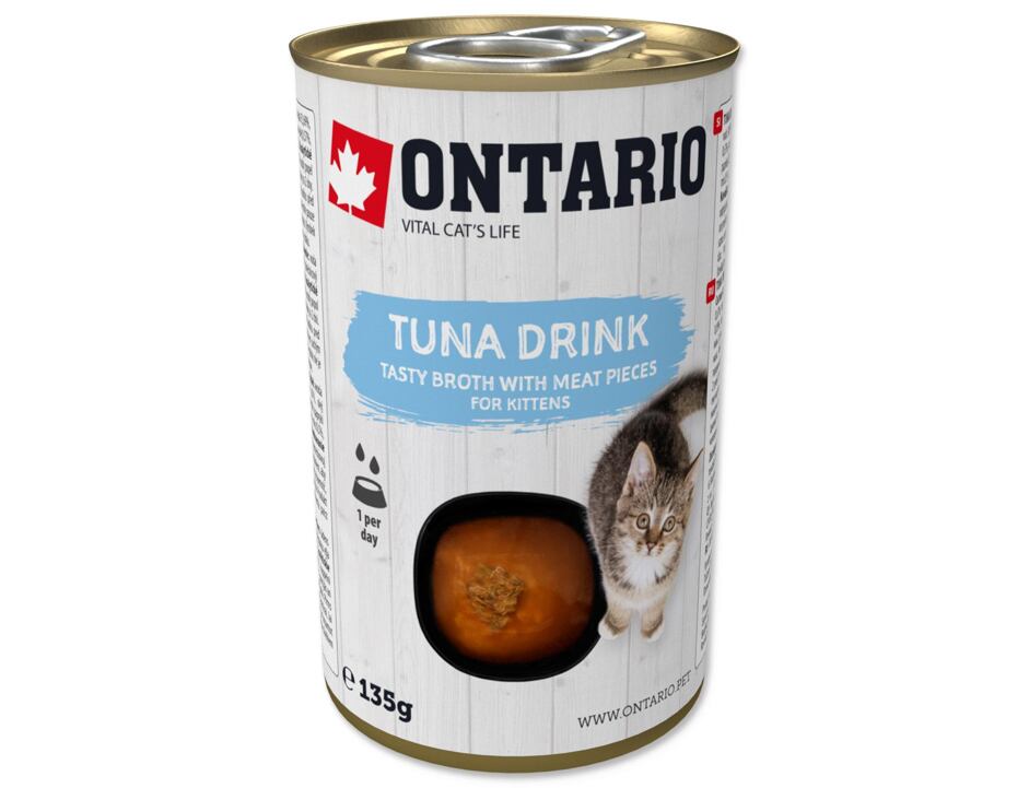 Trinken Sie 135 g Ontario-Kätzchen-Thunfisch